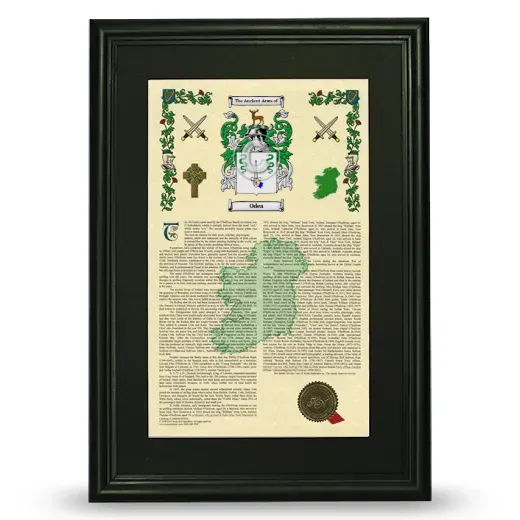 Odea Deluxe Armorial Framed - Black