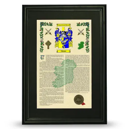 Okenny Deluxe Armorial Framed - Black
