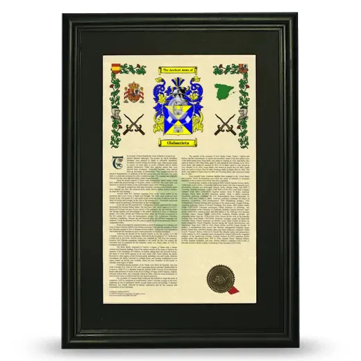 Olabarrieta Deluxe Armorial Framed - Black