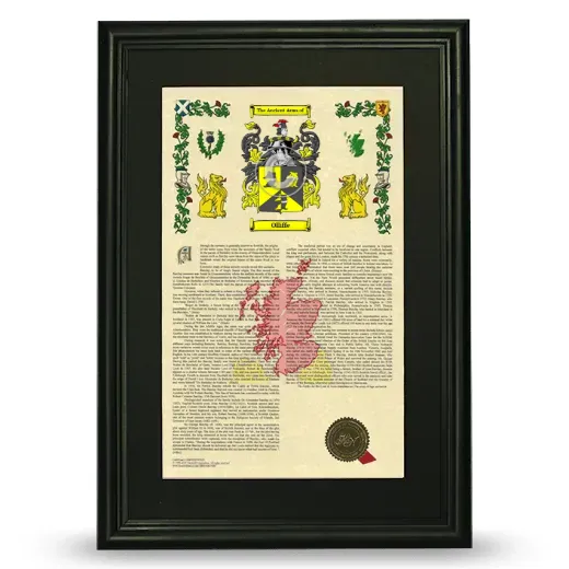 Olliffe Deluxe Armorial Framed - Black