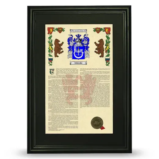 Orlowsky Deluxe Armorial Framed - Black