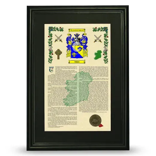 Oshee Deluxe Armorial Framed - Black