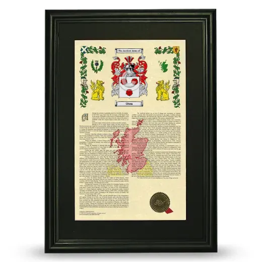 Oten Deluxe Armorial Framed - Black