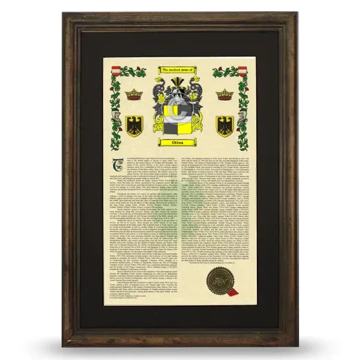 Otten Deluxe Armorial Framed - Brown
