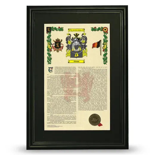 Ottens Deluxe Armorial Framed - Black