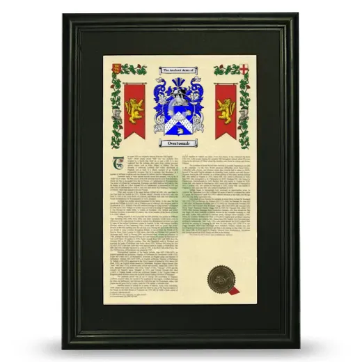 Overtoomb Deluxe Armorial Framed - Black