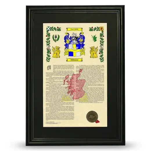 Ozbourne Deluxe Armorial Framed - Black