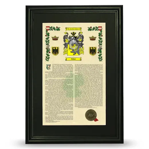 Pabst Deluxe Armorial Framed - Black