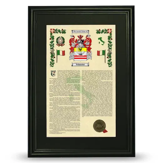 Palmarini Deluxe Armorial Framed - Black