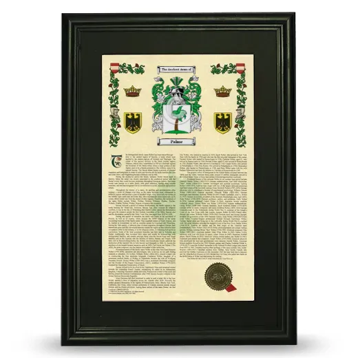 Palme Deluxe Armorial Framed - Black