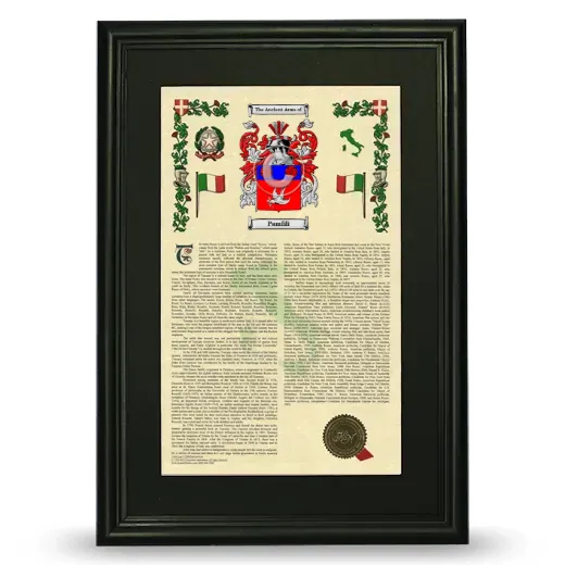 Pamfili Deluxe Armorial Framed - Black