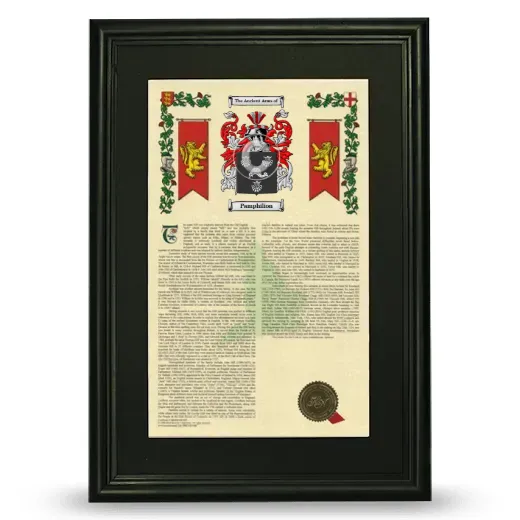 Pamphilion Deluxe Armorial Framed - Black