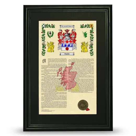 Pander Deluxe Armorial Framed - Black