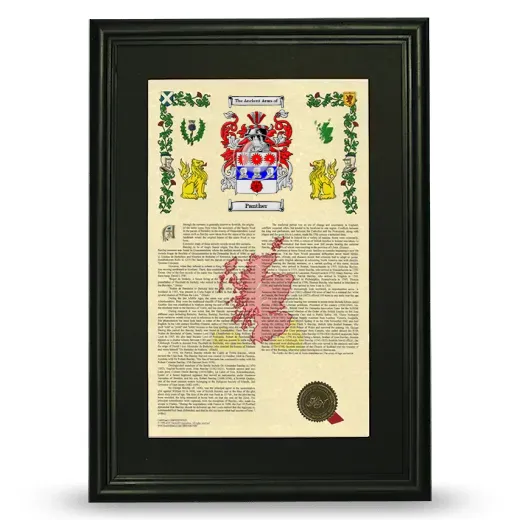 Panther Deluxe Armorial Framed - Black