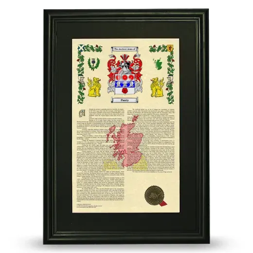 Panty Deluxe Armorial Framed - Black