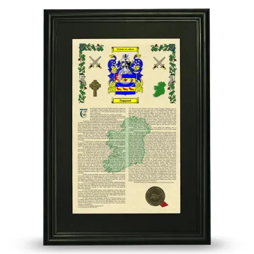 Papperd Deluxe Armorial Framed - Black