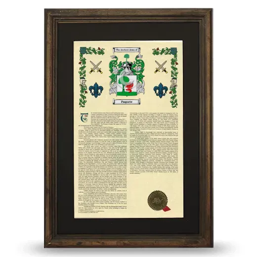 Paquete Deluxe Armorial Framed - Brown