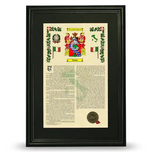 Parisio Deluxe Armorial Framed - Black