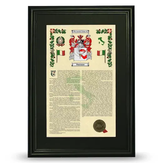 Pascuzzo Deluxe Armorial Framed - Black