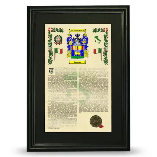 Passana Deluxe Armorial Framed - Black