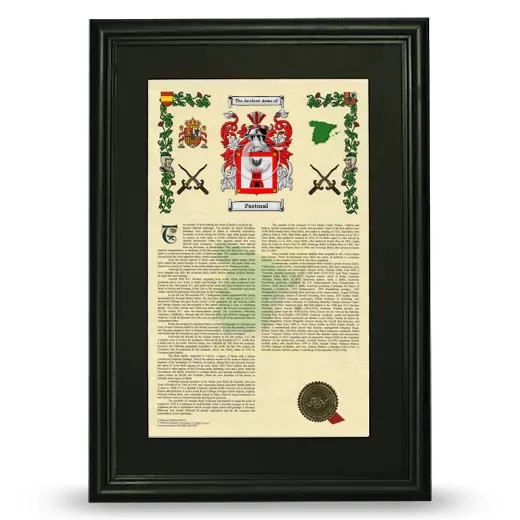 Pastoral Deluxe Armorial Framed - Black