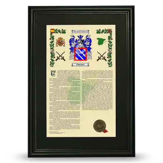 Pastrano Deluxe Armorial Framed - Black