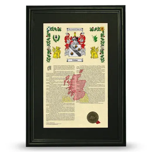 Patine Deluxe Armorial Framed - Black