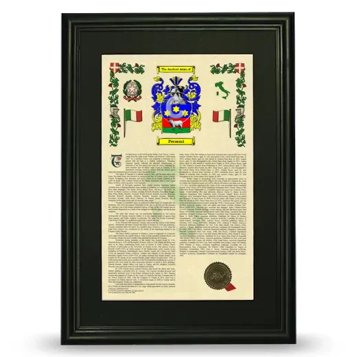 Pecorari Deluxe Armorial Framed - Black