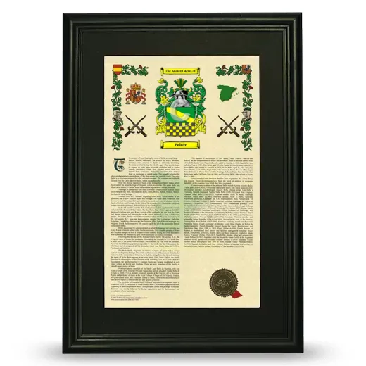 Pelaiz Deluxe Armorial Framed - Black
