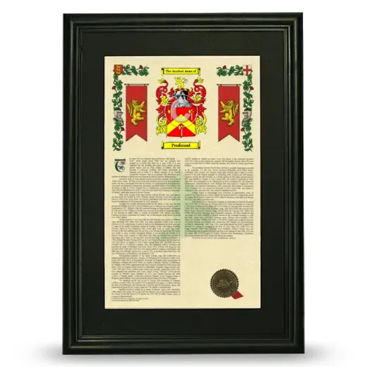 Penfound Deluxe Armorial Framed - Black