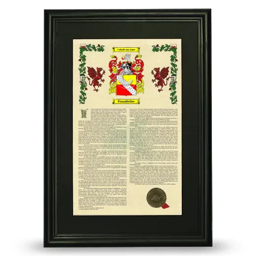 Pennyfather Deluxe Armorial Framed - Black