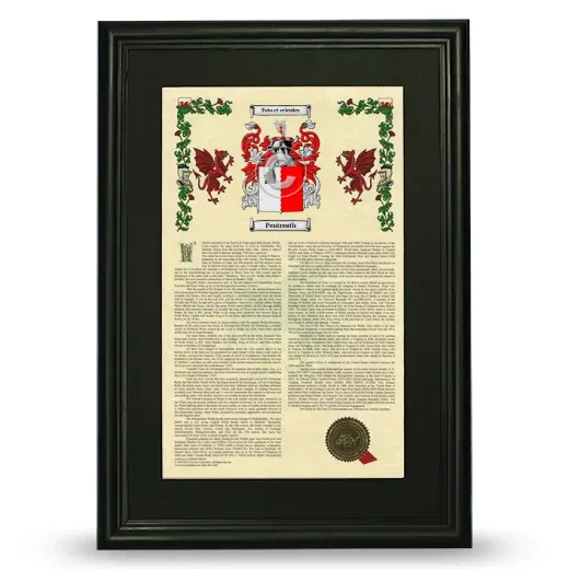 Pentreath Deluxe Armorial Framed - Black