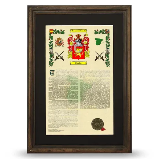 Peralta Deluxe Armorial Framed - Brown