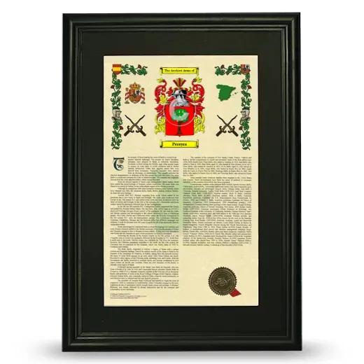 Pereyra Deluxe Armorial Framed - Black