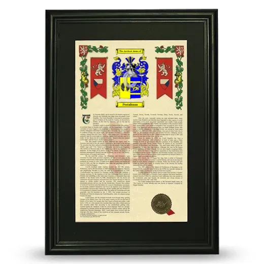 Pestalozza Deluxe Armorial Framed - Black