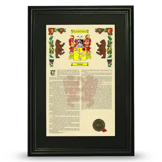 Petruš Deluxe Armorial Framed - Black