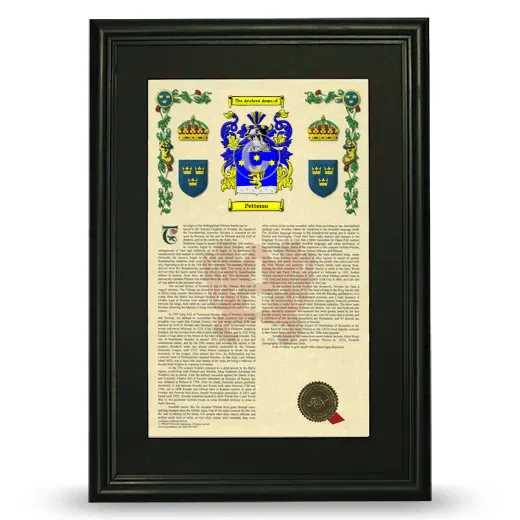 Petterso Deluxe Armorial Framed - Black