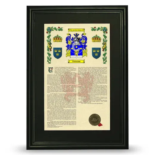 Petterson Deluxe Armorial Framed - Black