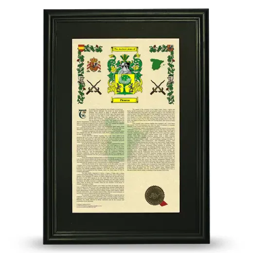 Picarra Deluxe Armorial Framed - Black