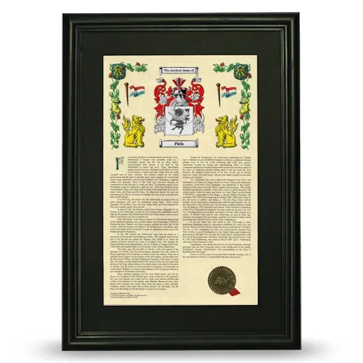 Piels Deluxe Armorial Framed - Black