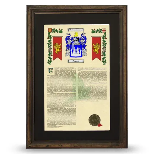 Pierceal Deluxe Armorial Framed - Brown