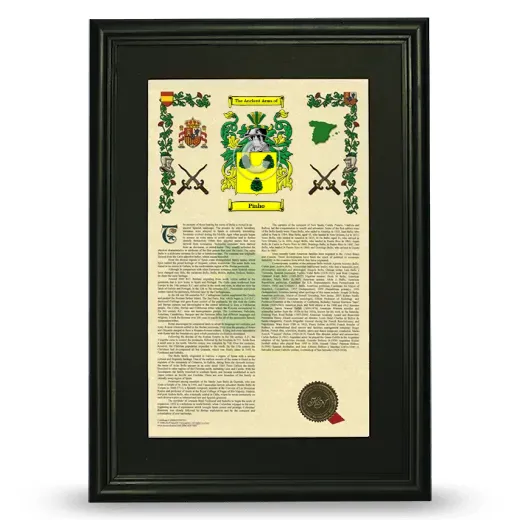 Pinho Deluxe Armorial Framed - Black