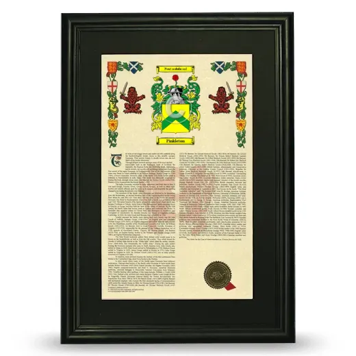 Pinkleton Deluxe Armorial Framed - Black