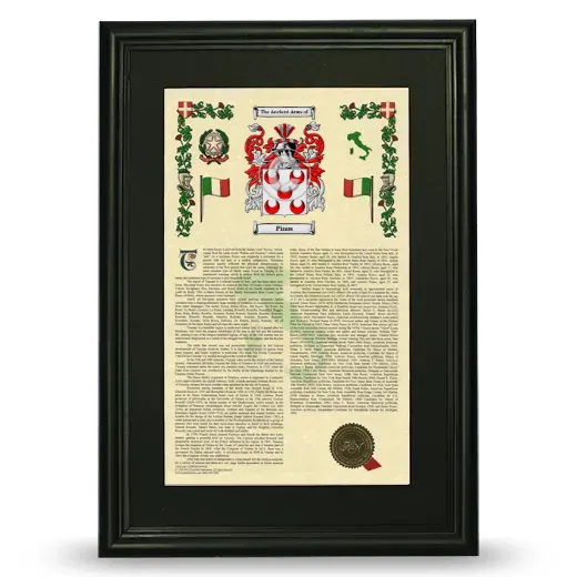Pinos Deluxe Armorial Framed - Black