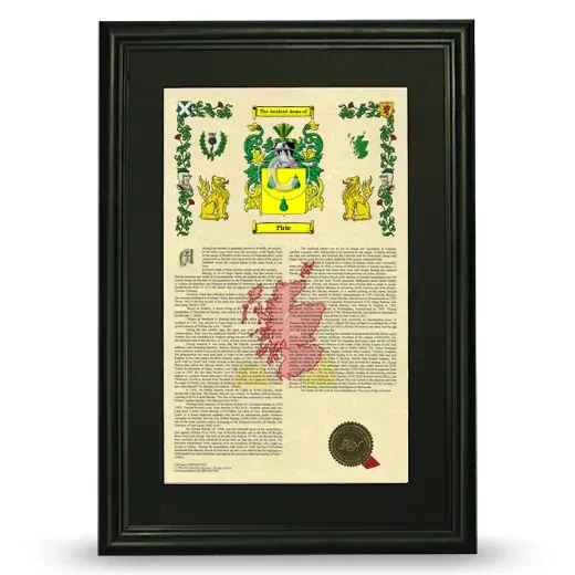 Pirie Deluxe Armorial Framed - Black