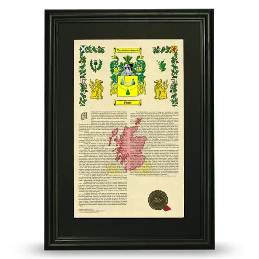 Pirrie Deluxe Armorial Framed - Black