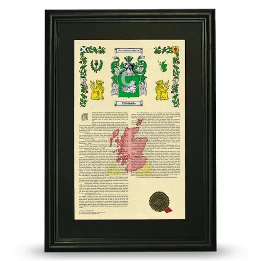 Pitbladdo Deluxe Armorial Framed - Black