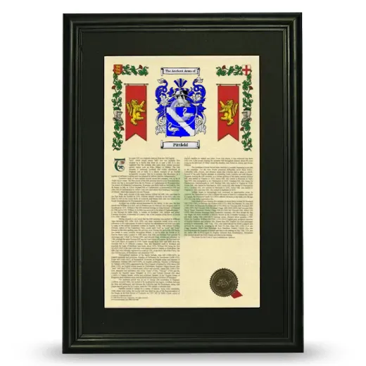 Pittfeld Deluxe Armorial Framed - Black