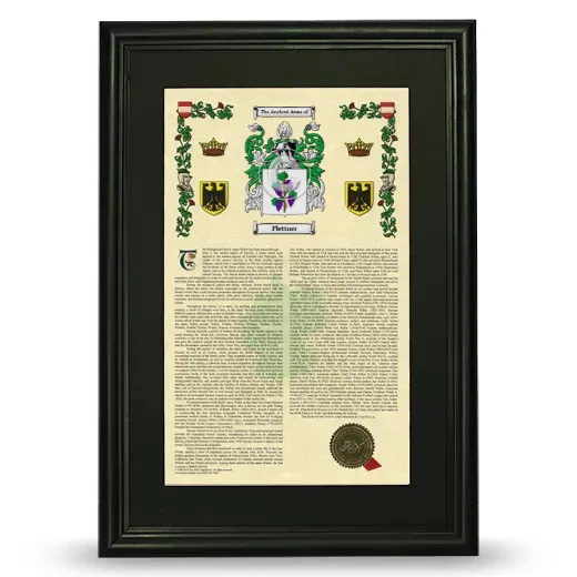 Plettner Deluxe Armorial Framed - Black