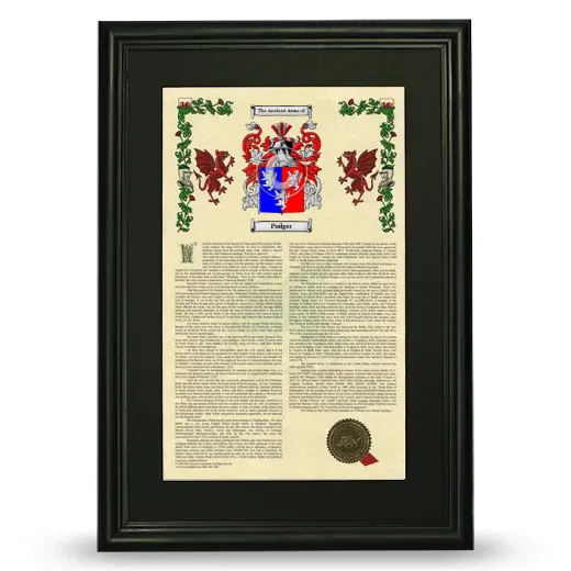 Podger Deluxe Armorial Framed - Black